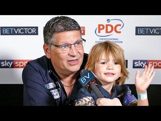 Gary Anderson joins the greats and says: 'Even if I never win another leg I can retire happy.'