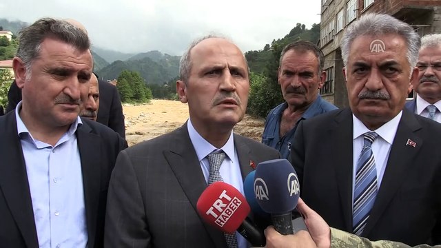 Ulaştırma ve Altyapı Bakanı Turhan: ''(Rize'deki sel) Can kaybı yok'' - RİZE