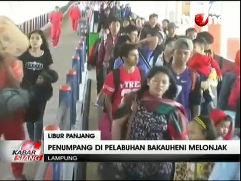 Penumpang di Pelabuhan Bakauheni Mengalami Lonjakan