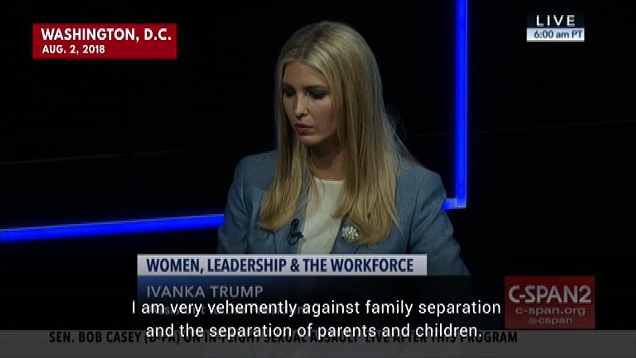 'I Am A Daughter Of An Immigrant': Ivanka Trump Condemns Family Separations