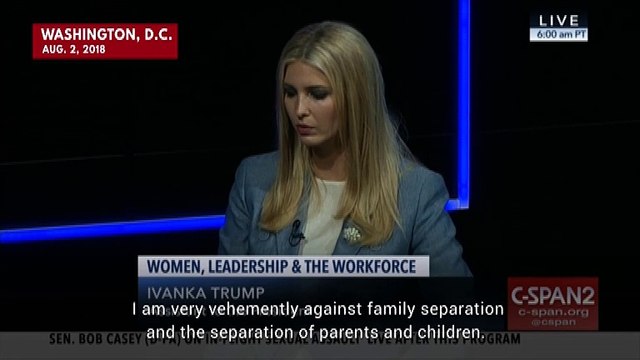 'I Am A Daughter Of An Immigrant': Ivanka Trump Condemns Family Separations