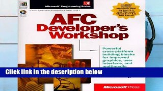 New E-Book AFC Developers Workshop (Microsoft Programming Series) P-DF Reading