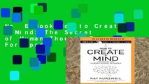 New E-Book How to Create a Mind: The Secret of Human Thought Revealed For Ipad