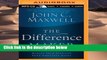 AudioEbooks The Difference Maker: Making Your Attitude Your Greatest Asset P-DF Reading
