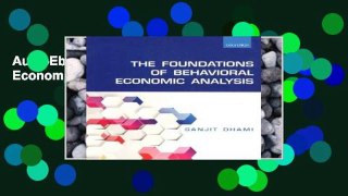 AudioEbooks The Foundations of Behavioral Economic Analysis P-DF Reading