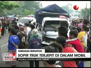 Tiga Truk di Probolinggo Terlibat Kecelakaan Beruntun