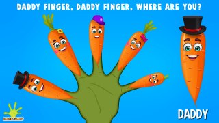 The Finger Family Carrot Family Nursery Rhyme | Carrot Finger Family Songs