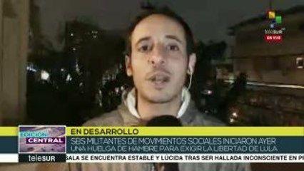 Brasil: segundo día de huelga de hambre de militantes de mov. sociales