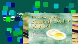 Full Trial Discovering AutoCAD 2004: United States Edition For Ipad