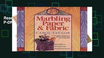 Reading books Marbling Paper and Fabric P-DF Reading