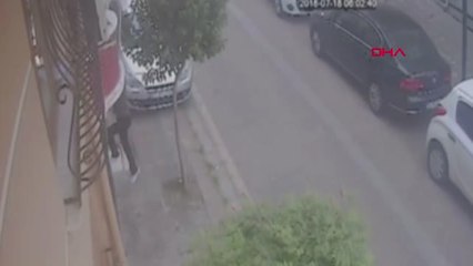 İstanbul Örümcek Adam Gibi Tırmandı... Şaşkına Çeviren Hırsız Güvenlik Kamerasında