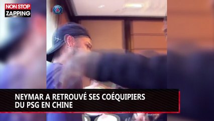 Neymar a retrouvé ses coéquipiers du PSG en Chine (vidéo)