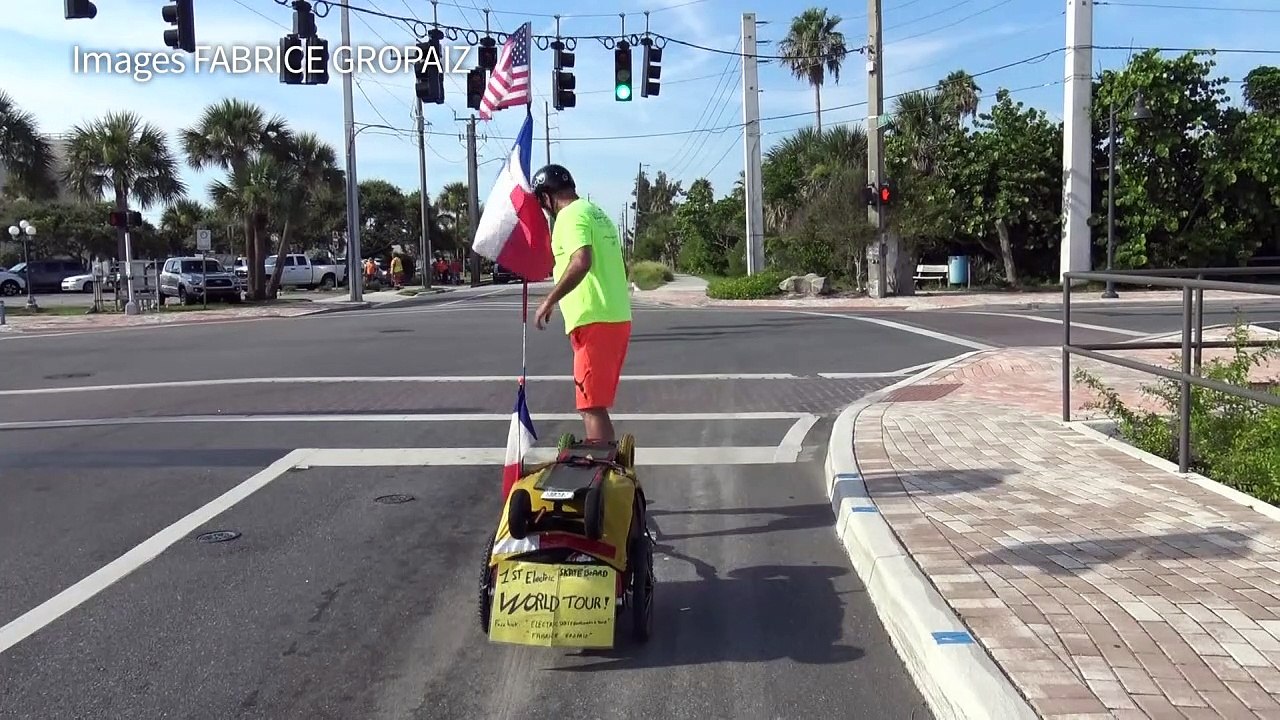 Un Français s'attaque au tour du monde... en sk...