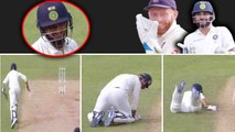 India Vs England 1st Test: Virat Kohli laughs on Ishant Sharma's Funny dive | वनइंडिया हिंदी