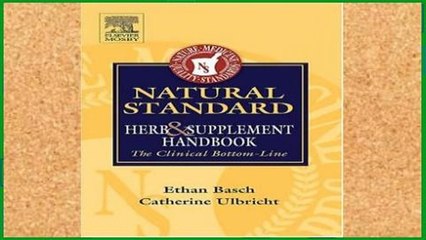 Popular  Natural Standard Herb and Supplement Handbook: The Clinical Bottom Line, 1e  E-book
