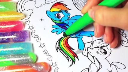 My Little Pony Coloring Book Pinkie Pie Applejack Rarity Twilight Sparkle Fluttershy Rainb