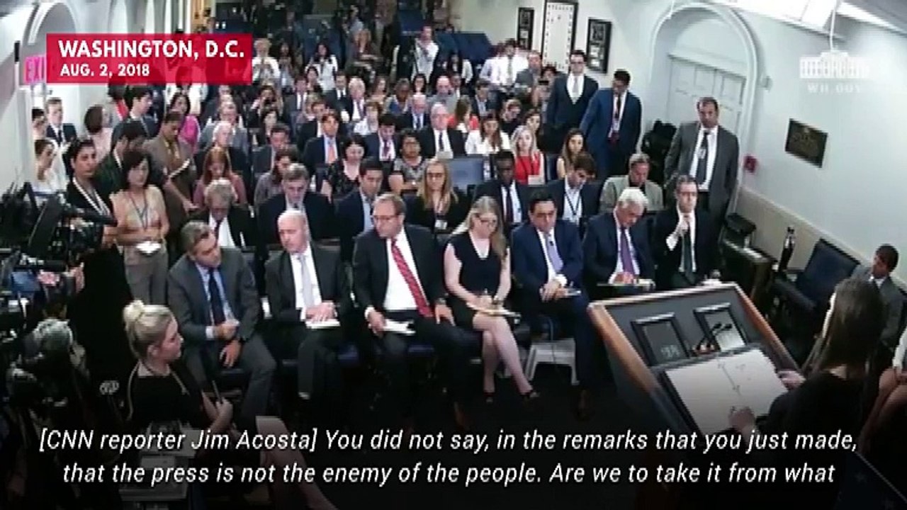 Sarah Huckabee Sanders Refuses To Say The Media Is Not The 'Enemy Of The People'