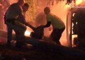 Good Samaritans Rescue Man From Flaming Car After Crash in California