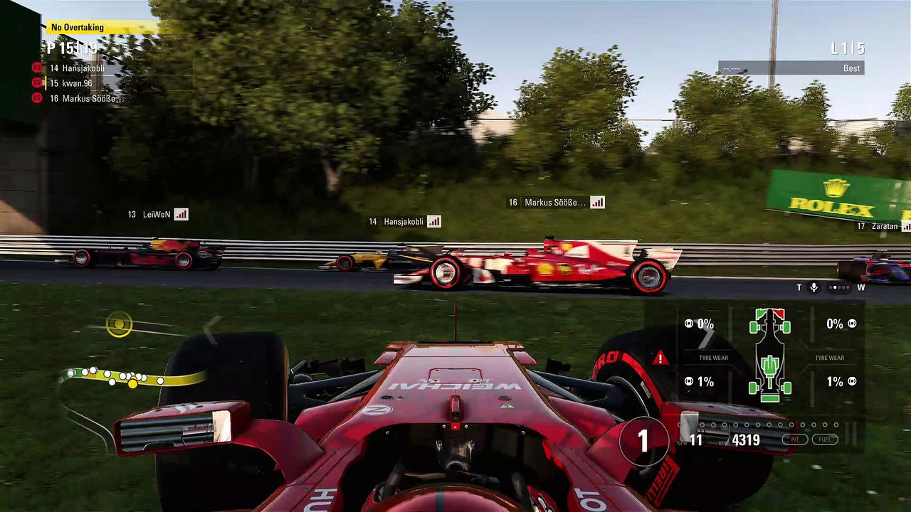 【F1 2017】Dirtiest Multiplayer Race ever