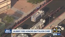 Police, firefighters escort late fire chief's daughter to first day of school