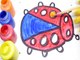 Ladybug coloring pages Learn Colors for kids Toy Art