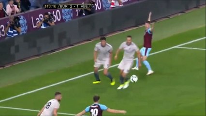 Ashley Barnes penalty goal - Burnley [3]-1 Aberdeen