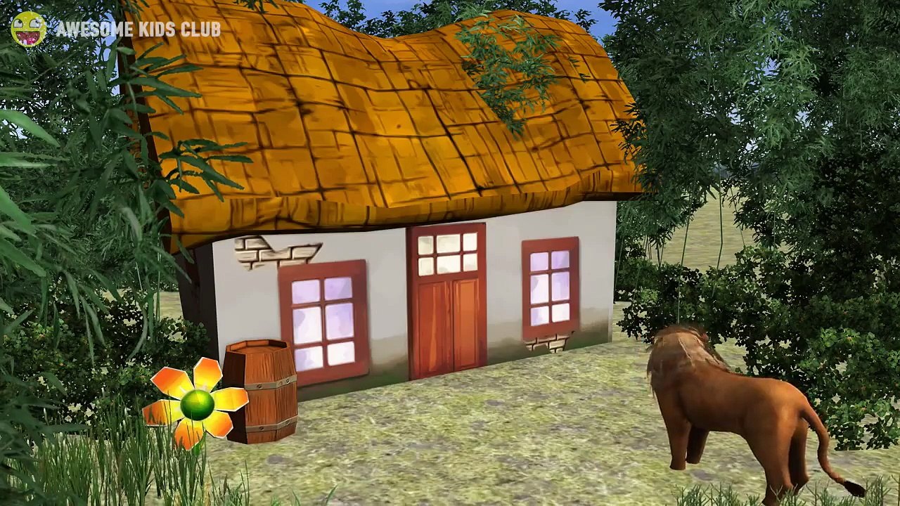 Sheep Family vs Lion 3D Animation Finger Family Song!