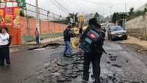 [#ENVIVO] Desde la intersección de la avenida Geovanni Calles Lazcano y la calle Corazón de Jesús en Carapungo, norte de Quito. Reporte en vivo de la emergencia
