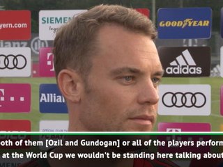Ozil's resignation wouldn't be news if he performed at World Cup - Neuer