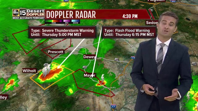 Evacuations ordered in Mayer area due to flash flooding