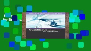 Full version  Quantitative Methods for Business Complete