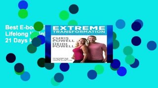 Best E-book Extreme Transformation: Lifelong Weight Loss in 21 Days For Ipad