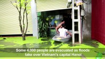 Thousands evacuated in Vietnam as floods submerge homes