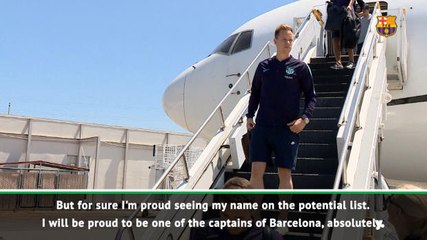 Ter Stegen proud to be potential Barcelona captain