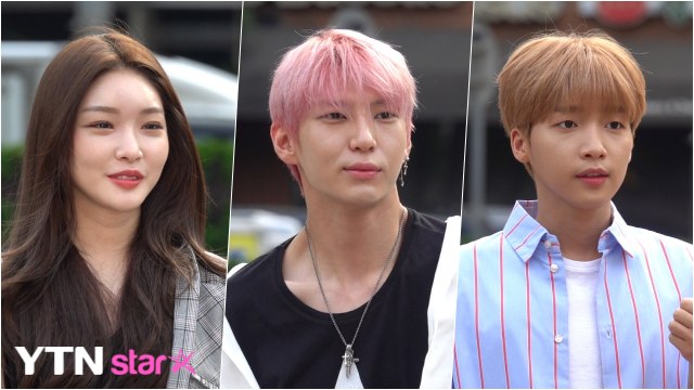 [Y영상] 청하-레오-정세운, ‘오늘도 즐거운 출근길’ (뮤직뱅크 출근길) / YTN