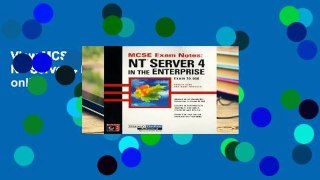 View MCSE: Exam Notes - NT Server 4 in the Enterprise online