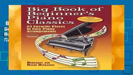 Best ebook  Big Book Of Beginner s Piano Classics (Big Book Of... (Dover Publications))  Review