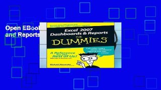 Open EBook Excel 2007 Dashboards and Reports For Dummies online