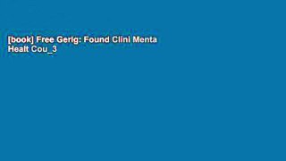 [book] Free Gerig: Found Clini Menta Healt Cou_3