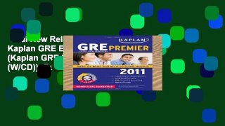 Trial New Releases  Kaplan GRE Exam 2011: Premier (Kaplan GRE Premier Program (W/CD))  Review