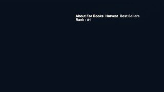 About For Books  Harvest  Best Sellers Rank : #1