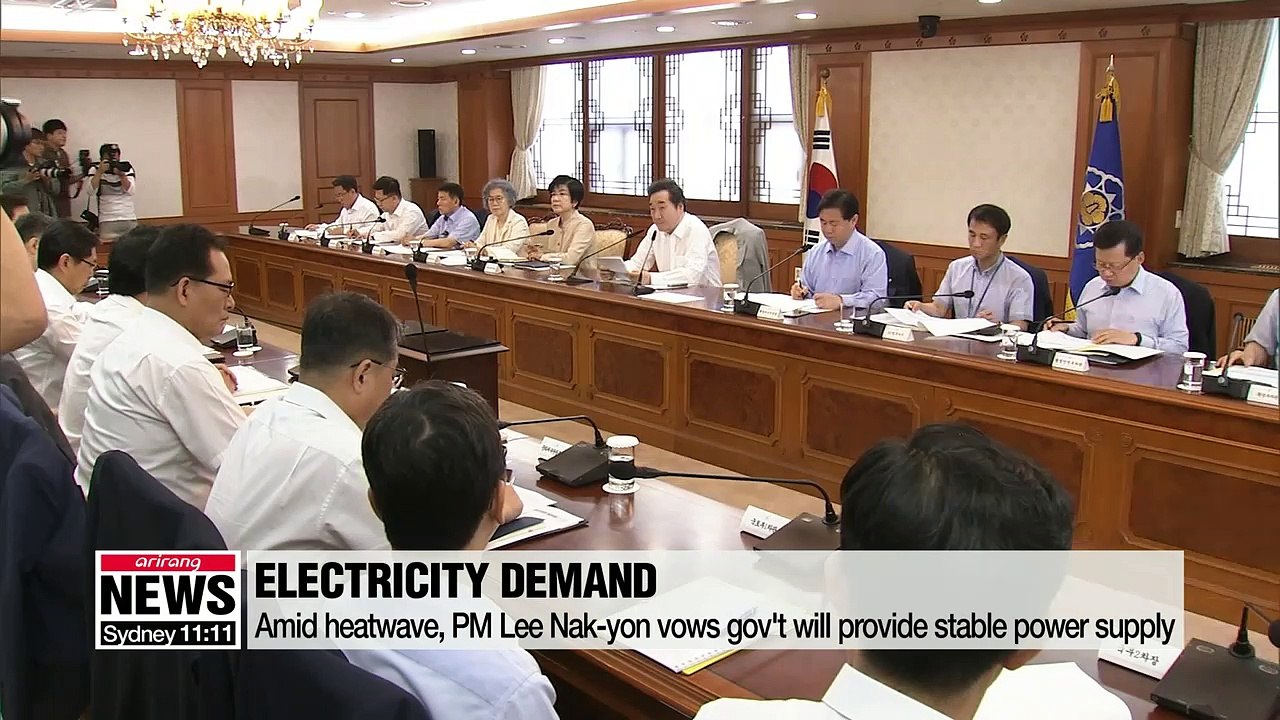 Amid heatwave, PM Lee Nak-yon vows gov't will provide stable power supply