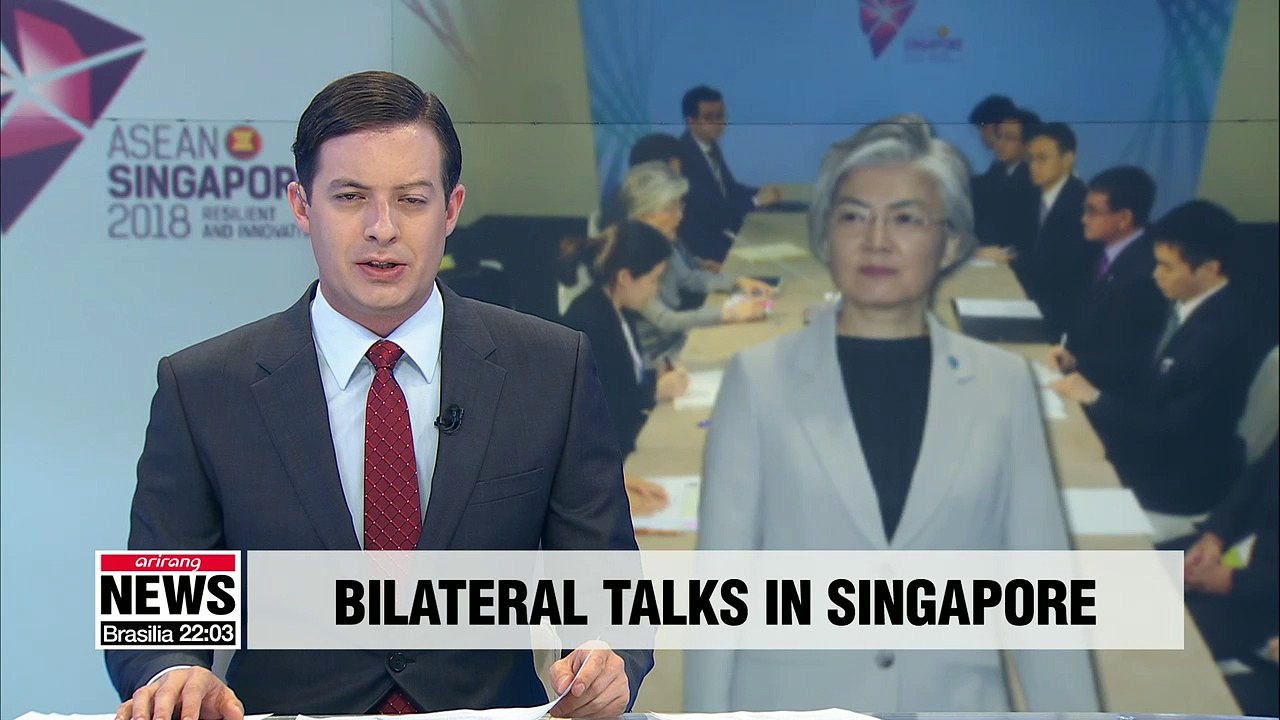 South Korea's foreign minister continues bilateral talks with Japanese and Russian counterparts