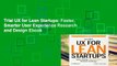 Trial UX for Lean Startups: Faster, Smarter User Experience Research and Design Ebook
