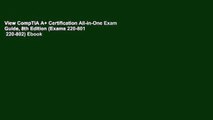 View CompTIA A  Certification All-in-One Exam Guide, 8th Edition (Exams 220-801   220-802) Ebook