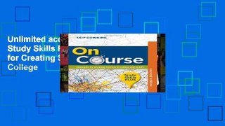 Unlimited acces On Course, Study Skills Plus Edition: Strategies for Creating Success in College