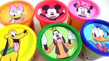 Mickey & Minnie Mouse, Daisy Duck, Donald Duck, Goofy and Pluto Play Doh Lids | Toys Unlim
