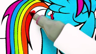 My Little Pony Coloring Page l Coloring Markers Videos For Children Learn Colors kids colo