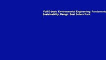 Full E-book  Environmental Engineering: Fundamentals, Sustainability, Design  Best Sellers Rank :