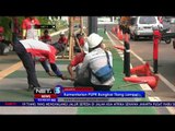 Kementrian PUPR Bongkar Tiang Lampu Halangi Jalur Sepeda-NET5